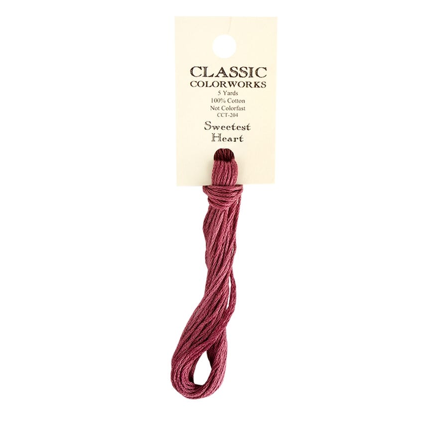 Sweetest Heart Classic Colorworks Thread | Hand-Dyed Embroidery Floss