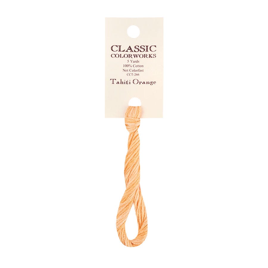 Tahiti Orange Classic Colorworks | Hand-Dyed Embroidery Floss