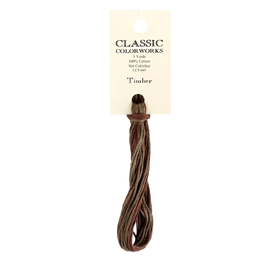 Timber Classic Colorworks Thread | Hand-Dyed Embroidery Floss