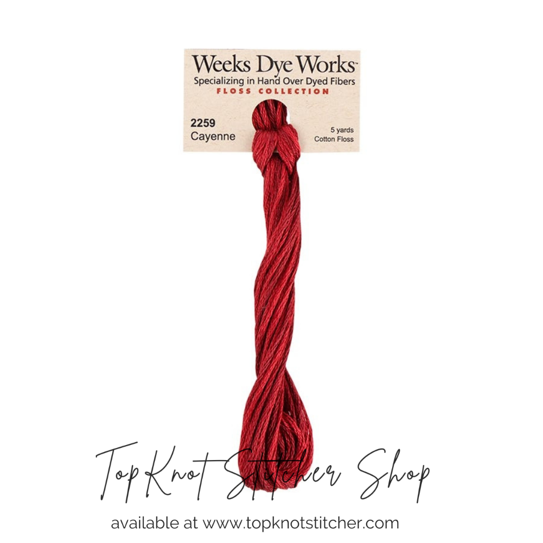 Cayenne | Weeks Dye Works - Hand-Dyed Embroidery Floss