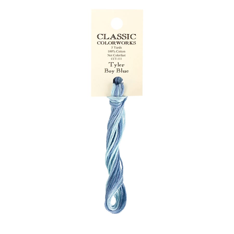 Tyler Boy Blue | Classic Colorworks Hand-Dyed Embroidery Floss