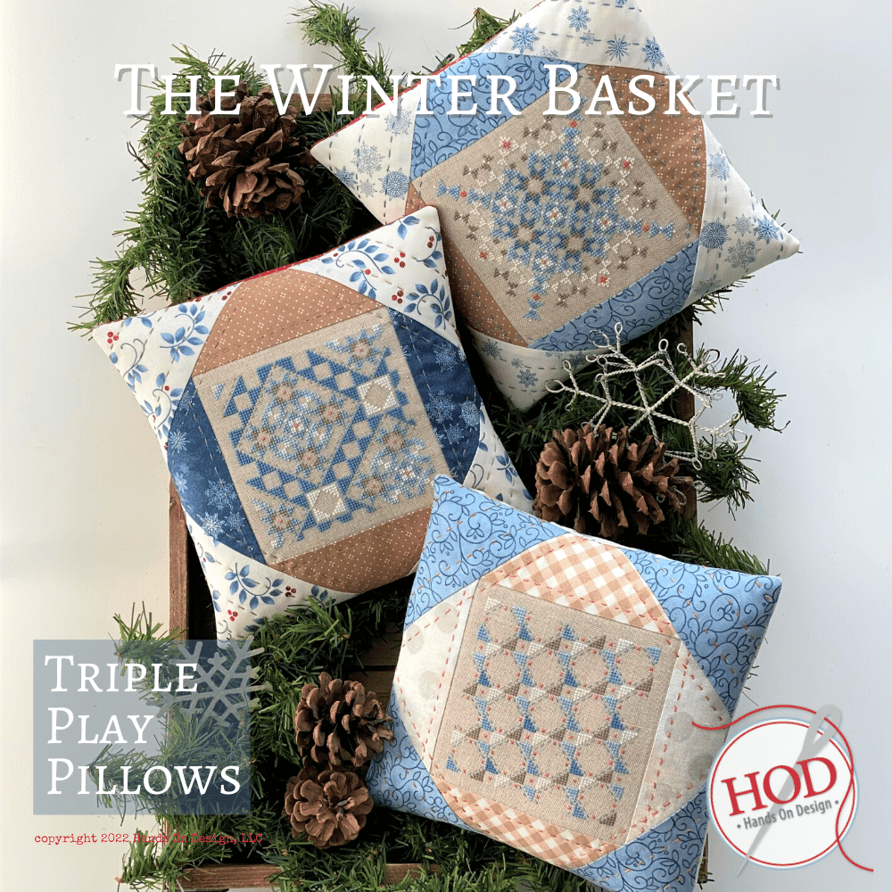 The Winter Basket - Triple Play Pillows | Hands on Design