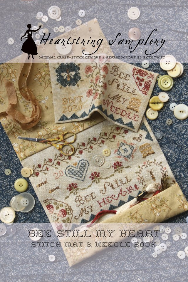 Bee Still my Heart - Stitch Mat & Needle Book | Heartstring Samplery