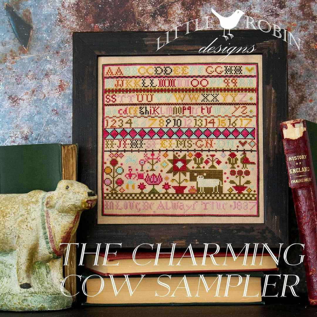 The Charming Cow Sampler | Little Robin Designs