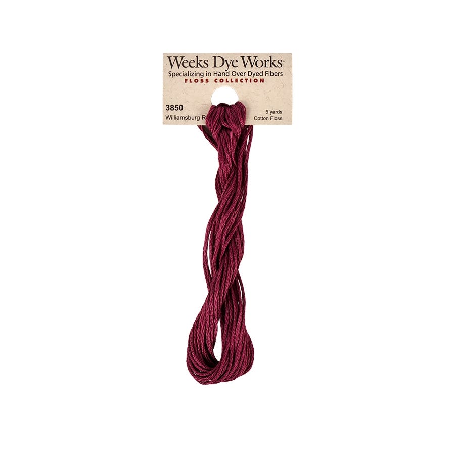 Williamsburg Red | Weeks Dye Works - Hand-Dyed Embroidery Floss