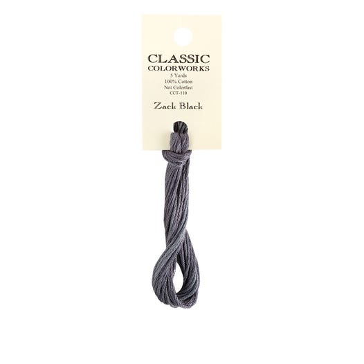 Zack Black Classic Colorworks Thread | Hand-Dyed Embroidery Floss